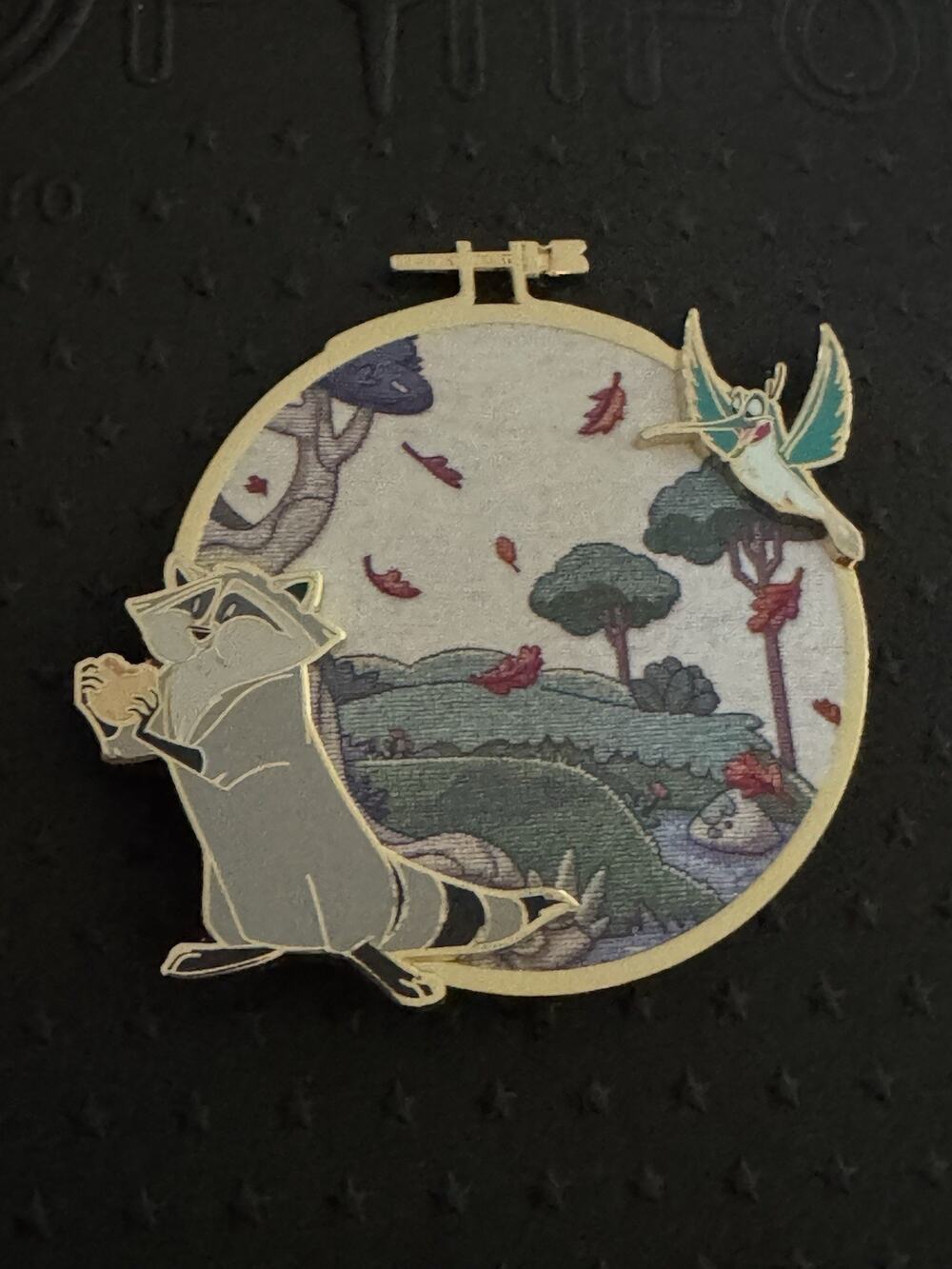 Disney Trading Pin Meeko Flit Princess Sidekicks in Cross Stitch PALM